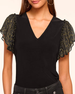 Ramy Brook Lysette Flutter Sleeve Blouse