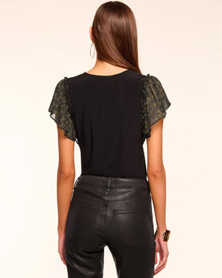 Ramy Brook Lysette Flutter Sleeve Blouse