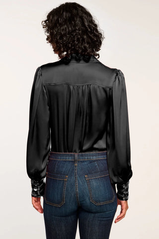 Ramy Brook Milca Embellished Cuff Blouse - Premium clothing at Lonnys NY - Just $395! Shop Womens clothing now 