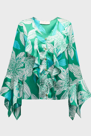 Ramy Brook Savanna Ruffle Blouse - Premium Shirts & Tops at Lonnys NY - Just $365! Shop Womens clothing now 