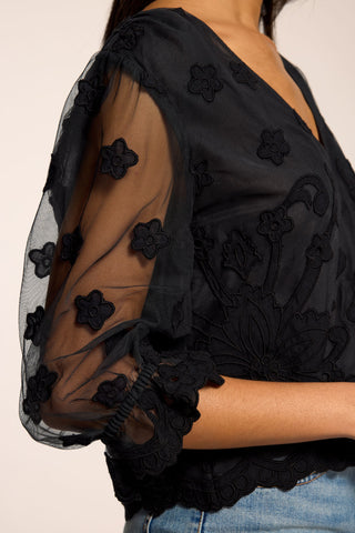 Ramy Brook Esmeralda Embroidered Top