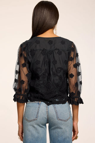 Ramy Brook Esmeralda Embroidered Top