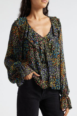 Ramy Brook Kendra Ruffle Top - Premium Shirts & Tops at Lonnys NY - Just $365! Shop Womens clothing now 