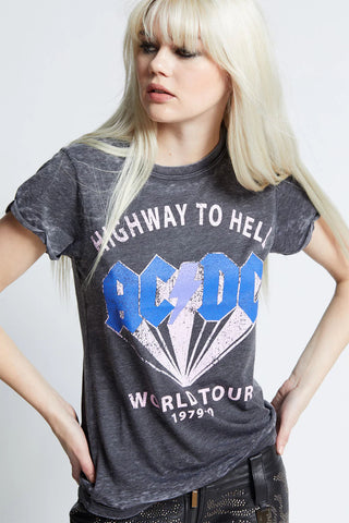 Recycled Karma ACDC Band Tee - Highway to Hell Tour - Premium Tee Shirt from Recycled Karma - Just $48! Shop now 