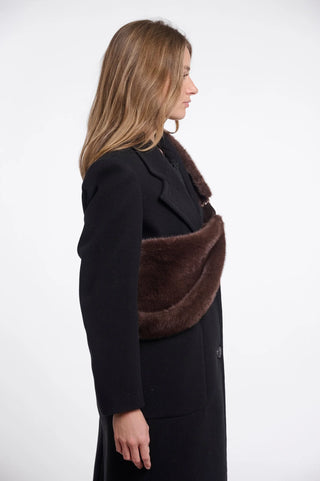 Rino & Pelle Nayla Faux Fur Crossbody Bag