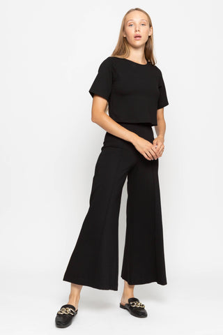 Ripley Rader Ponte Knit Cropped Wide Leg Pants