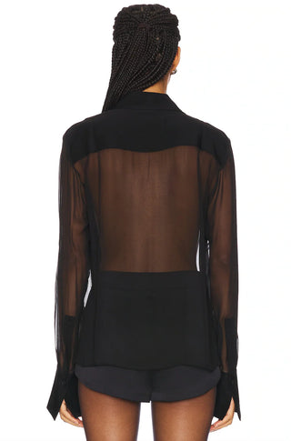Sans Faff Meghan Panelled Silk Blouse