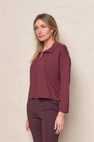 Stateside Cloud Jersey Johnny Collar Tee