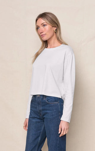 Stateside Long Sleeve Boxy Crewneck Tee