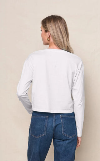 Stateside Long Sleeve Boxy Crewneck Tee