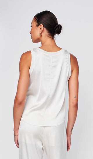 Stateside Cosmo Satin Sleeveless Tank Top
