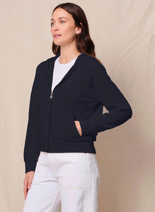 Stateside Softest Fleece Raglan Hooded Zip Up Jacket