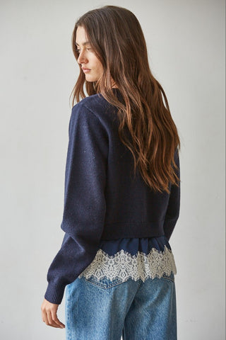 Talk To Angels Amandine Twofer Sweater