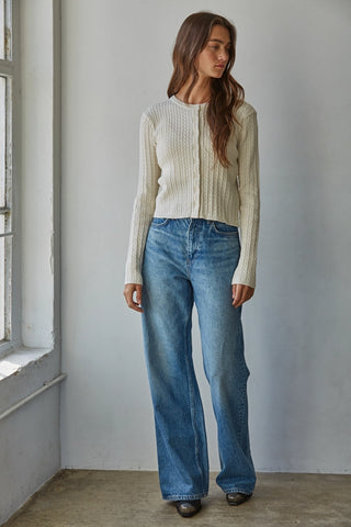 Talk To Angels Avon Cable Cardigan