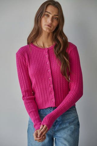Talk to Angels Avon Cable Knit Cardigan