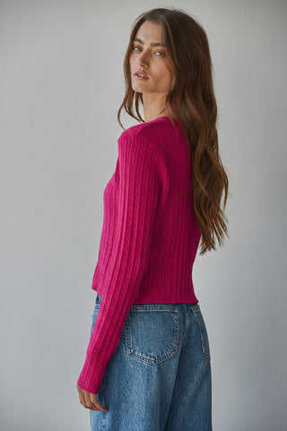 Talk to Angels Avon Cable Knit Cardigan