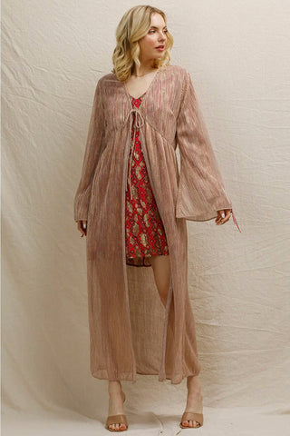 Talk to Angels Sheer Shimmer Kimono