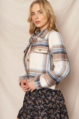 Talk to Angels Plaid Jacket