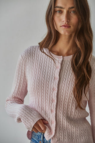 Talk To Angels Avon Cable Cardigan