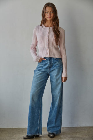 Talk To Angels Avon Cable Cardigan