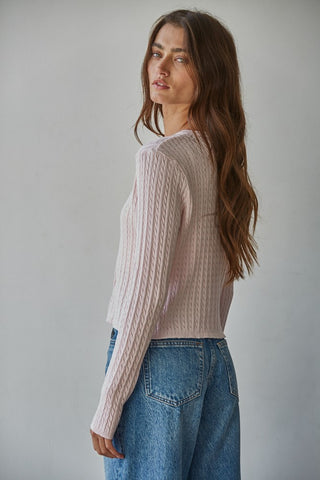 Talk To Angels Avon Cable Cardigan