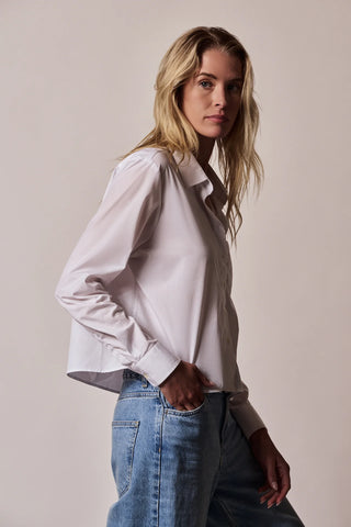 The Shirt Long Sleeve Boxy Cropped Shirt - Premium clothing at Lonnys NY - Just $150! Shop Womens clothing now 