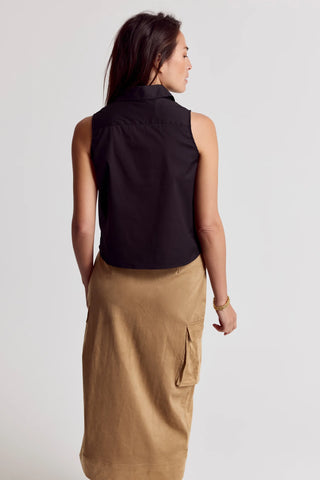 The Shirt Boxy Cropped Sleeveless Shirt - Premium clothing at Lonnys NY - Just $120! Shop Womens clothing now 