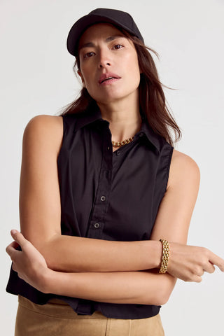 The Shirt Boxy Cropped Sleeveless Shirt - Premium clothing at Lonnys NY - Just $120! Shop Womens clothing now 