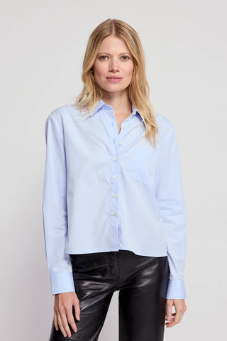 The Shirt Long Sleeve Boxy Cropped Shirt