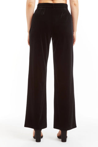 Tractr Wide Leg Velvet Trouser