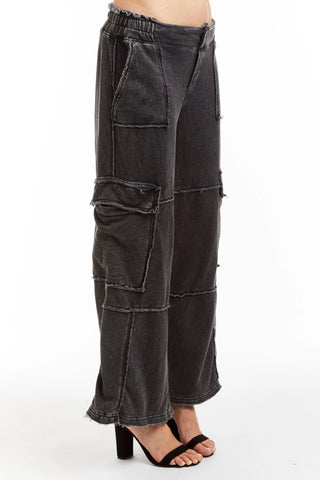 Tractr Mid Rise Cargo Lounge Pants - Premium clothing at Lonnys NY - Just $92! Shop Womens clothing now 