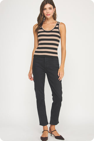 Twin Angels Scalloped Edge Tank Top