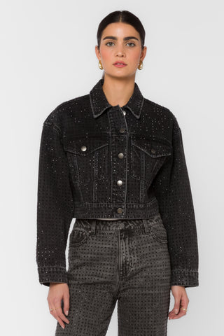 Velvet Heart Clint Rhinestone Denim Jacket