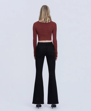 Vervet Alison Mid Rise Seamless Waist Flare Jeans