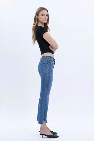 Vervet Allison Super Soft Mid Rise Crop Jeans