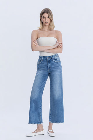 Vervet Wide Leg Side Panel Jeans