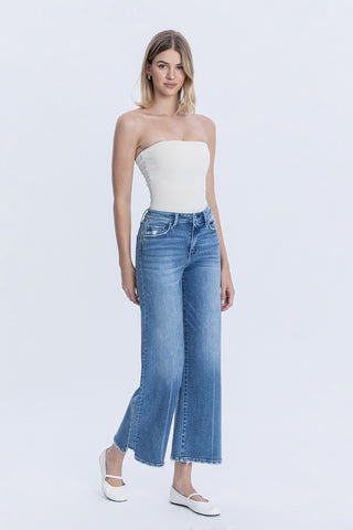 Vervet Wide Leg Side Panel Jeans