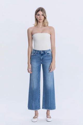 Vervet Wide Leg Side Panel Jeans