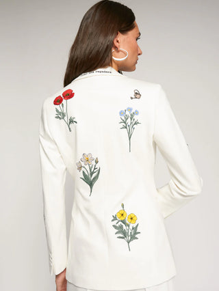 Vilagallo Floral Embroidered Blazer