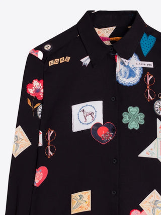 Vilagallo Gaby Love Printed Shirt