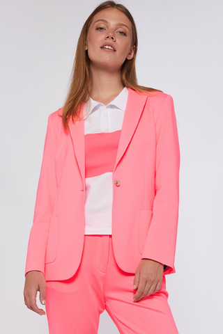 Vilagallo JACKET HARLOW FLUOR PINK KNIT - Premium  from Vilagallo - Just $315! Shop now 