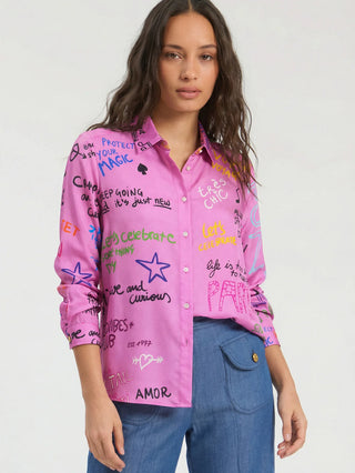 Vilagallo Noria Ferris Wheel Silk Shirt