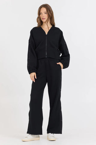 Vintage Havana Fleece Snap Sleeve Zip Up - Premium clothing at Lonnys NY - Just $78! Shop Womens clothing now 