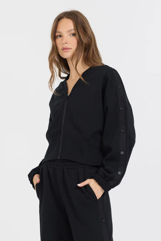 Vintage Havana Fleece Snap Sleeve Zip Up - Premium clothing at Lonnys NY - Just $78! Shop Womens clothing now 