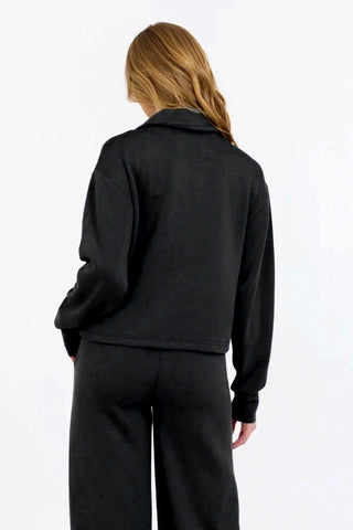 Vintage Havana Cloud Fleece Quarter Zip - Premium clothing at Lonnys NY - Just $73! Shop Womens clothing now 