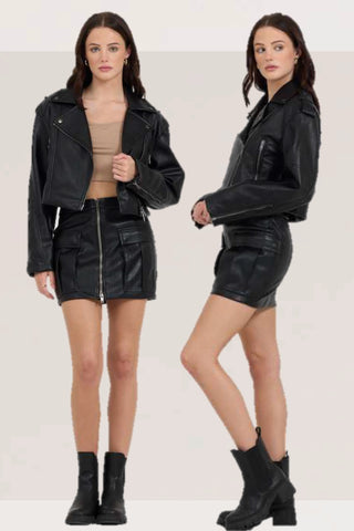 Vintage Havana Moto Jacket - Premium clothing at Lonnys NY - Just $137! Shop Womens clothing now 