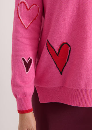 Zaket & Plover Intarsia Hearts Sweater
