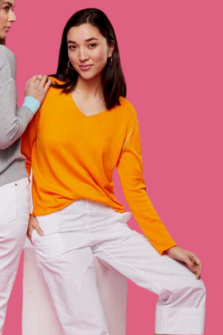 Zaket & Plover V-neck Top - Premium sweaters at Lonnys NY - Just $125! Shop Womens clothing now 