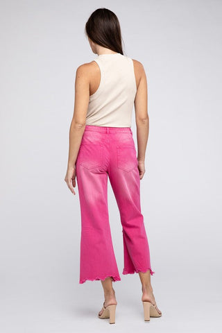 Distressed Vintage Washed Wide Leg Pants *Onine Only* - Premium  at Lonnys NY - Just $78! Shop Womens clothing now 