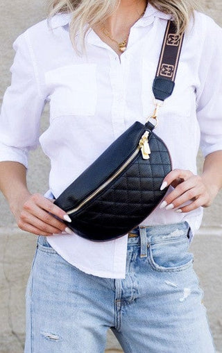 Myra Quilted Leather Crescent Sling Bag *Online Only* - Premium  from Aili's Corner - Just $62.50! Shop now 